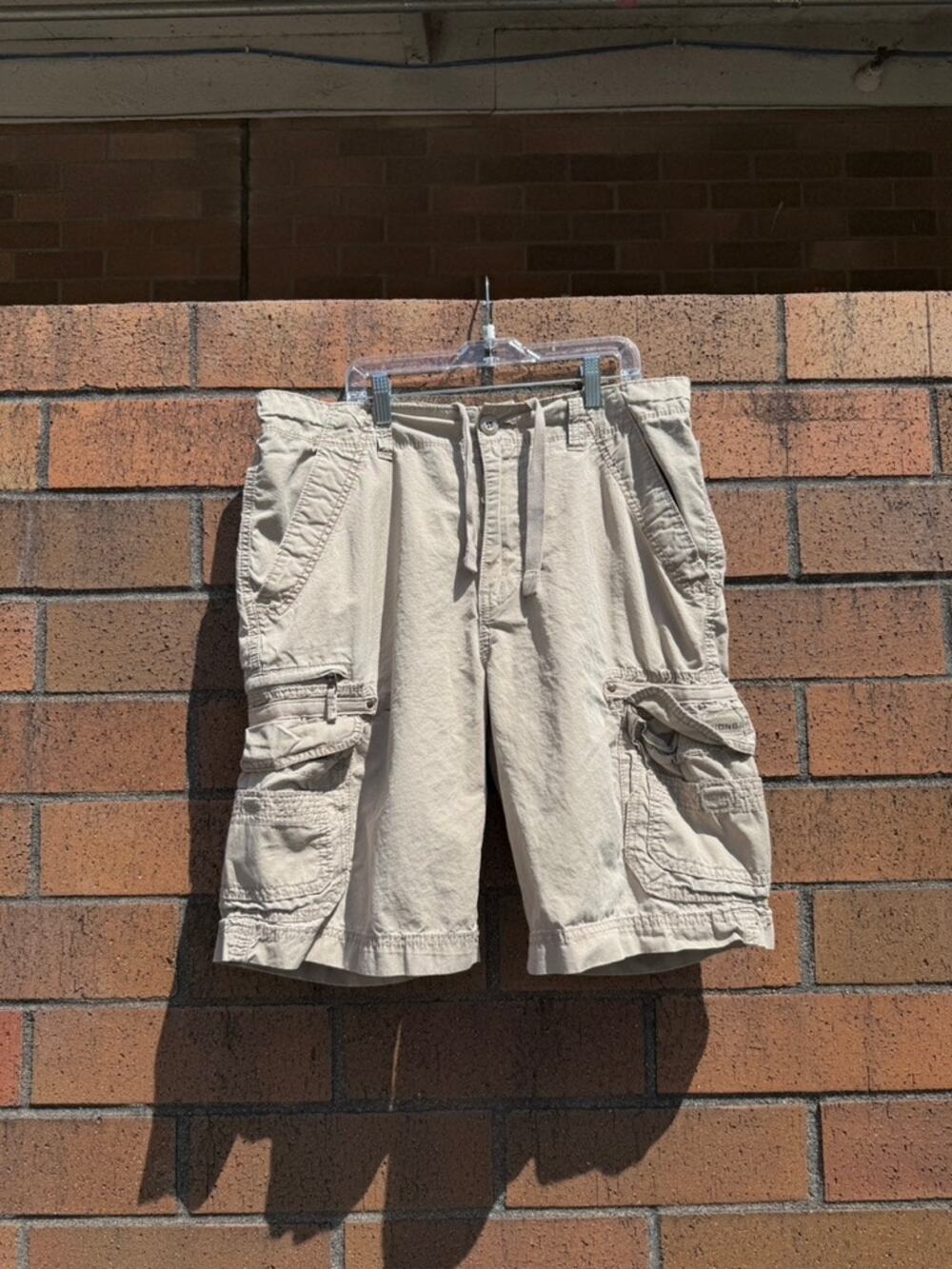 Y2K Union Bay Beige Vintage Cream Cargo Shorts Mossimo Supply Hurley Billabong